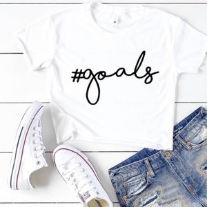 Graphic cropped top tee, crop top